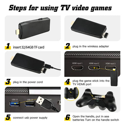20000 Games Video Game Console – 4K Retro Portable TV Game Stick