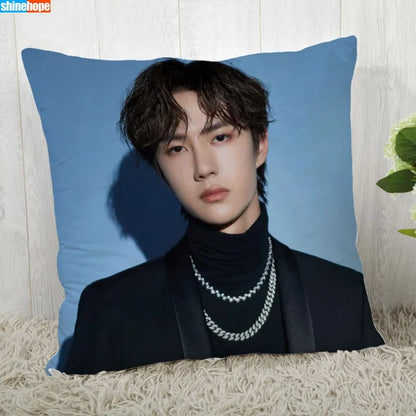Custom Pillow Cover – YiBo Wang Modern Decorative 45x45cm Pillowcase
