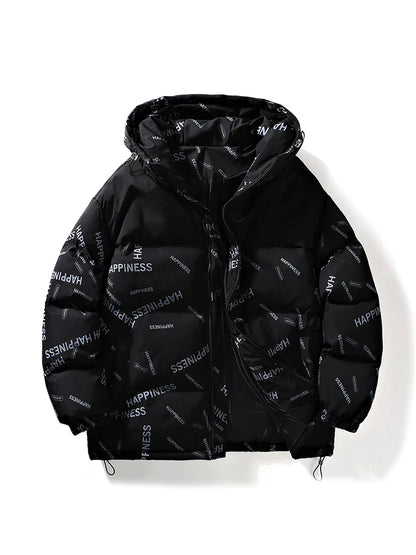 Men Winter Parka – Thick Warm Cotton-Padded Hooded Coat