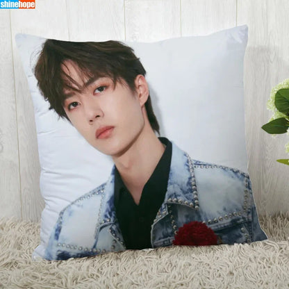 Custom Pillow Cover – YiBo Wang Modern Decorative 45x45cm Pillowcase