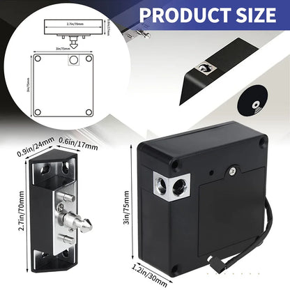 RFID Hidden Cabinet Lock RFID Cabinet Invisible Electronic Locks Unlock for Hidden Cabinet Wooden Chest Drawer Cupboard Toolbox