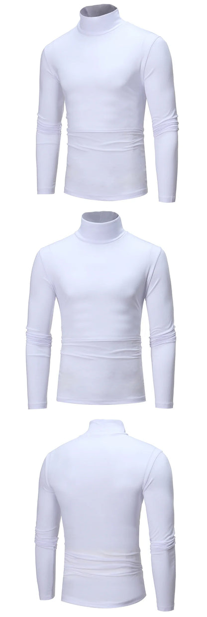 Men’s Thermal Shirt – Slim Fit High Neck Long Sleeve Winter Top
