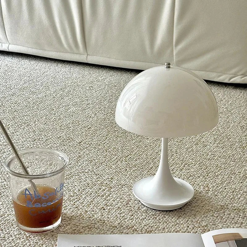 Rechargeable Dimmable LED Table Lamp Touch Control Bedside Light for Bedroom