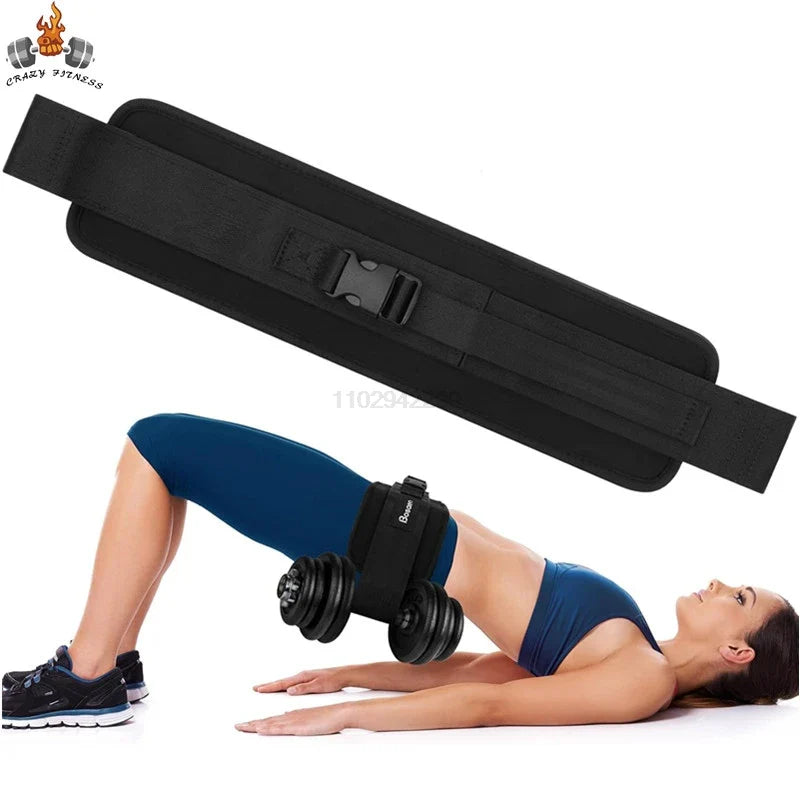 Weight-bearing Belt Weighted Waist Trainer Belt - Adjustable Resistance Ergonomic Design Workout Hip Thrust Hip Training Belt