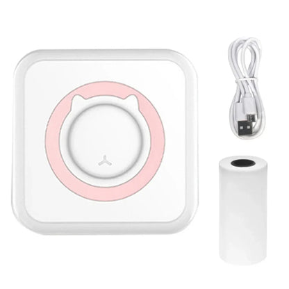 Mini Printer Portable Bluetooth Wireless Smart Label Thermal Portable Printers Stickers Paper Wireless Printers Children Gifts