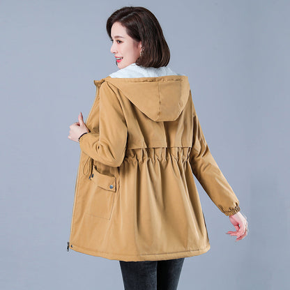Women Winter Puffer Coat – Warm Cotton Hooded Casual Parka