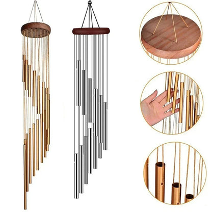Aluminum Wind Chimes with 12 Tubes