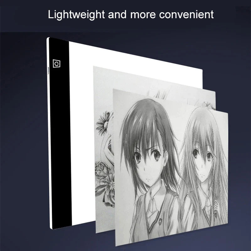 LED Drawing Copy Pad Dimmable Light Board Adjustable Art Tablet Educational Toy