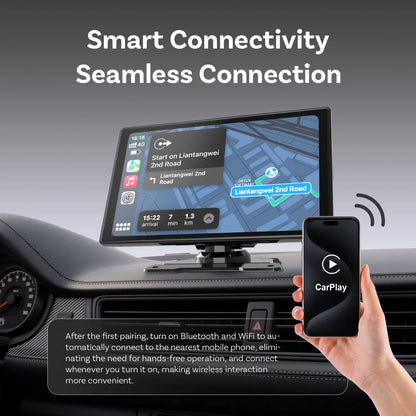 OTTOCAST CarPlay Screen 9.0" INCH 4K Car Touch Screen Wireless Carplay Android Auto Radio DVR GPS Video Built-in Youtube Netflix