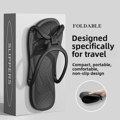 Travel Slippers Foldable EVA Soft Quick Drying Unisex Portable For Hotel Bathroom Shower Men Women