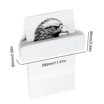 Portable Thermal Transfer Printer Wireless&USB Connect with Mobile Computer 56mm/77mm/107mm/210mm/216mm