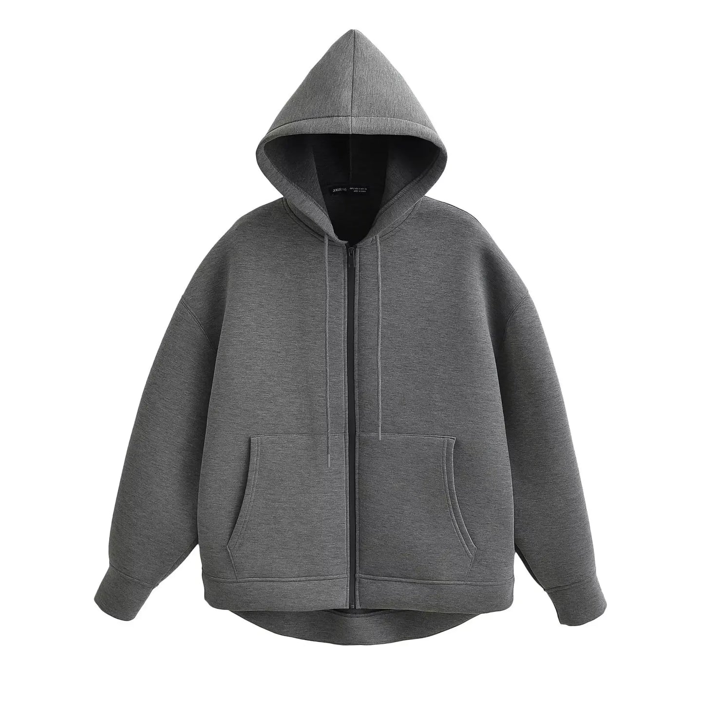 Zip Up Hoodies Women – Oversized Autumn Hooded Sweatshirt