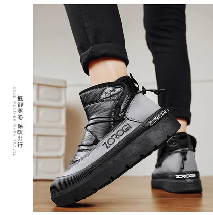 Mens Winter Ankle Boots – Warm Durable Outdoor Shoes