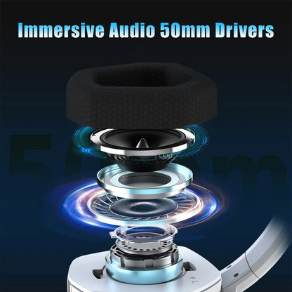 Dual Wireless Gaming Headset with Mic ANC for PS5 PC Mobile Switch