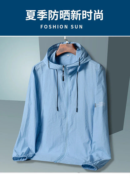 Sun Protection Jacket – Quick Dry Hooded Windbreaker for Men & Women