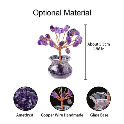 Crystal Healing Tree Tabletop Ornament