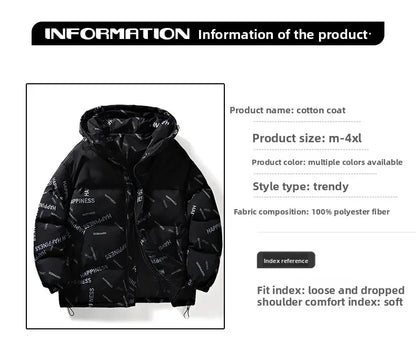 Men Winter Parka – Thick Warm Cotton-Padded Hooded Coat