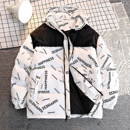 Men Winter Parka – Thick Warm Cotton-Padded Hooded Coat