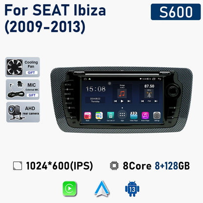 7" Touchscreen Car Stereo Head Unit For Seat Ibiza 6j 2009 - 2013 Multimedia Player GPS Navigation Carplay Android Auto Radio