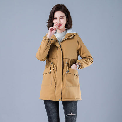 Women Winter Puffer Coat – Warm Cotton Hooded Casual Parka