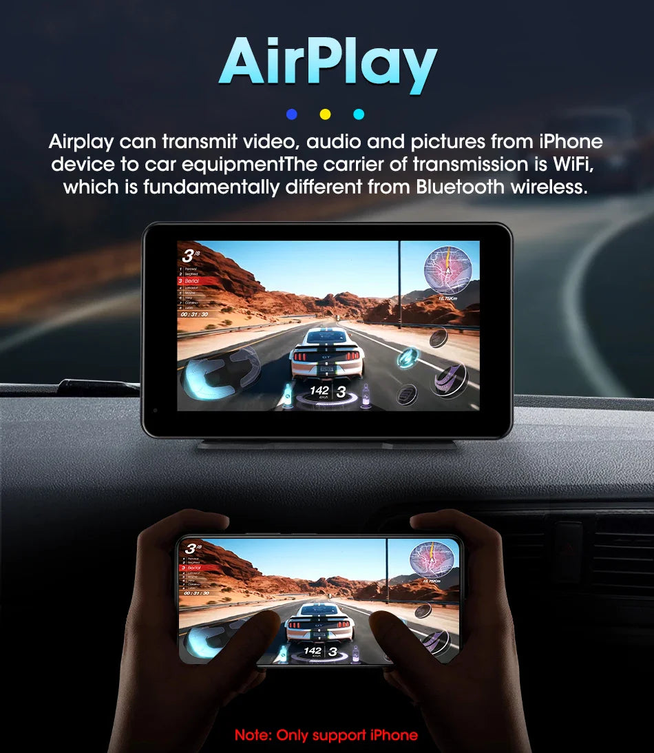 Vtopek Carplay Screen for Car, 11.3" HD Portable