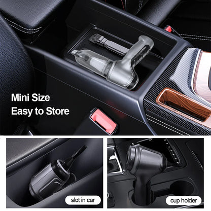 Car Handheld Vacuum Cleaner – 95000PA High Power Wireless Cordless Cleaner