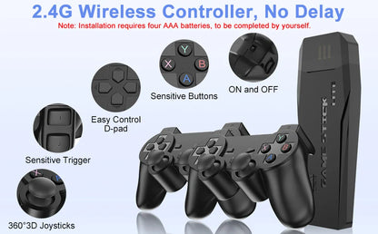 20000 Games Video Game Console – 4K Retro Portable TV Game Stick