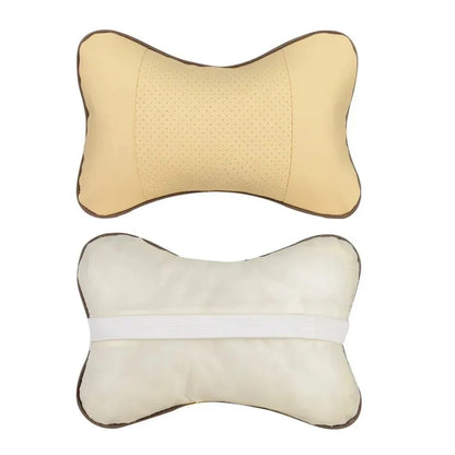 Car Neck Pillow – PU Leather Headrest Cushion for Comfort