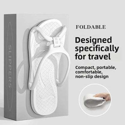Travel Slippers Foldable EVA Soft Quick Drying Unisex Portable For Hotel Bathroom Shower Men Women