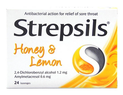 Strepsils Honey Lemon Throat Pastilles - 24 Pack
