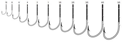 EAGLE CLAW (5 PACK) Lazer Sharp Down eye Baitholder Hook Bronze #10 10pc L181G-10