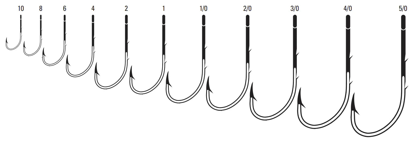 EAGLE CLAW (5 PACK) Round Bend EWG Worm Hook Platinum Blk #5/0 15pc LPS092PG-5/0