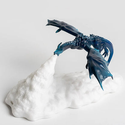 3D Printed Dragon LED Night Light USB Rechargeable Fire Glow Lamp for Kids Bedroom