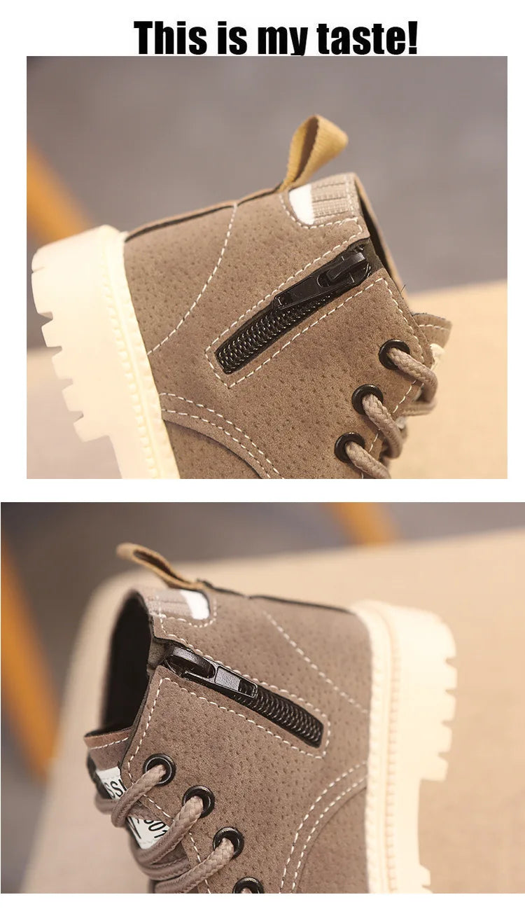Kids Winter Boots Cotton Fabric Spring Autumn Children Shoes Baby Toddler Boys Girls Boots