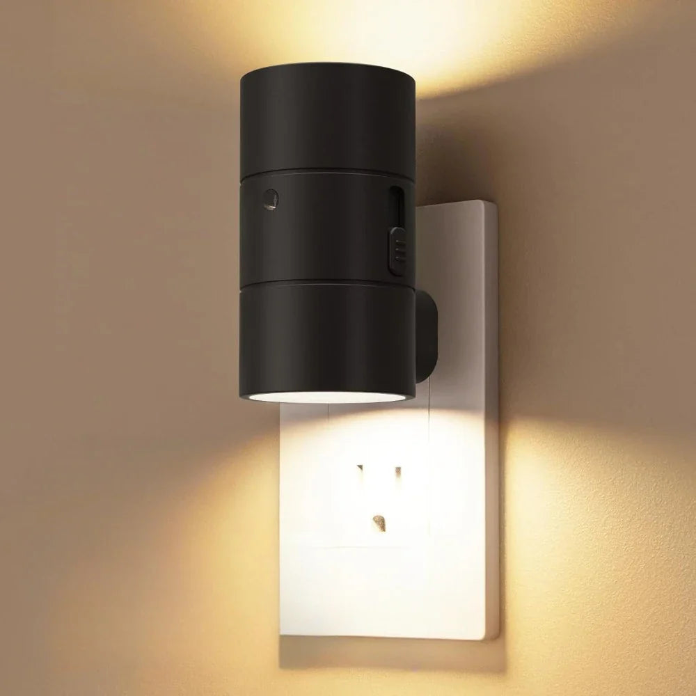 Dimmable LED Night Light with Sensor 1/2/4Pack Plug-In Wall Light for Bedroom