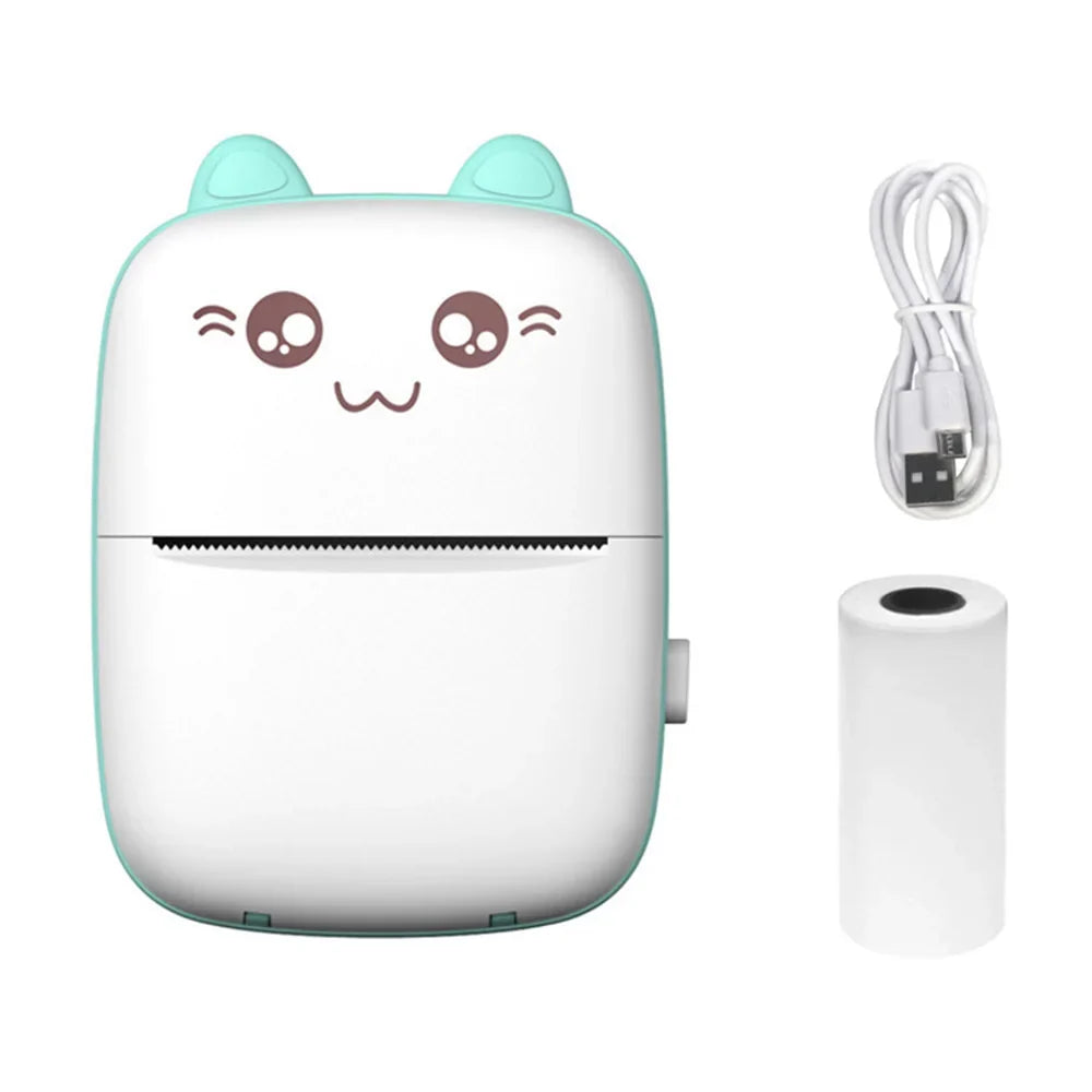 Mini Printer Portable Bluetooth Wireless Smart Label Thermal Portable Printers Stickers Paper Wireless Printers Children Gifts