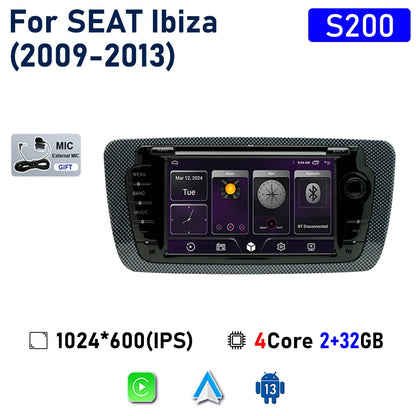 7" Touchscreen Car Stereo Head Unit For Seat Ibiza 6j 2009 - 2013 Multimedia Player GPS Navigation Carplay Android Auto Radio