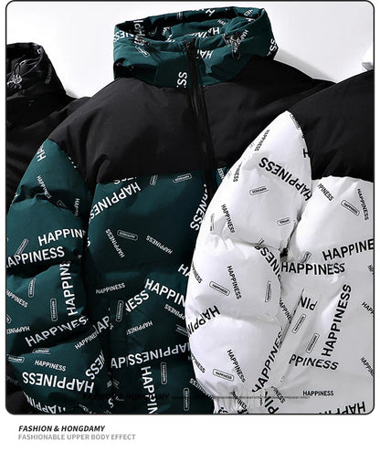 Men Winter Parka – Thick Warm Cotton-Padded Hooded Coat