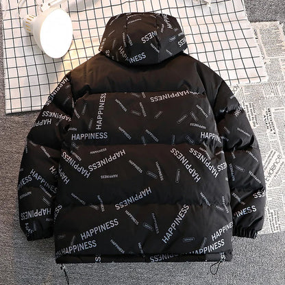 Men Winter Parka – Thick Warm Cotton-Padded Hooded Coat