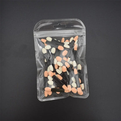 Cuttte 50/100PCS Disposable Dual Sides Eye Shadow Sponge Applicators with Container,  Length Eyeshadow Brushes Makeup Applicator