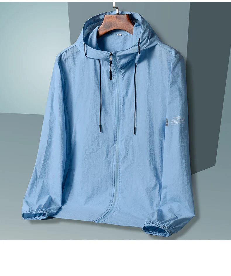 Sun Protection Jacket – Quick Dry Hooded Windbreaker for Men & Women