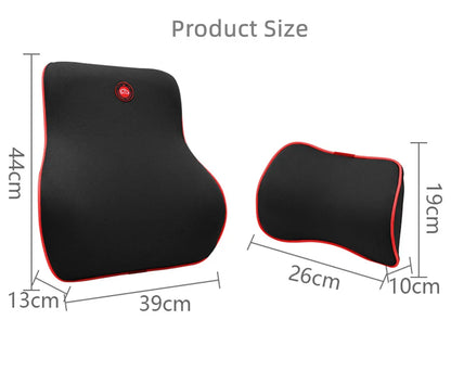 Memory Foam Car Neck and Back Pillow