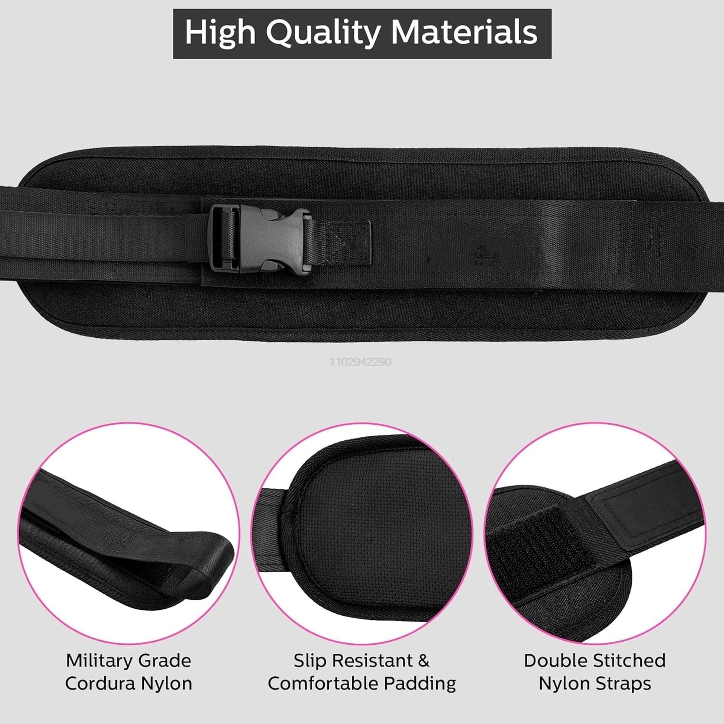 Weight-bearing Belt Weighted Waist Trainer Belt - Adjustable Resistance Ergonomic Design Workout Hip Thrust Hip Training Belt