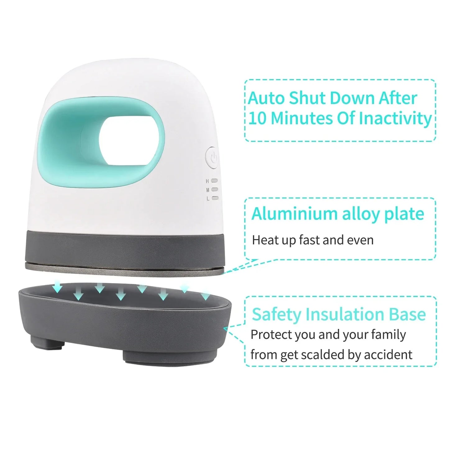 Portable 220V Mini Heat Press Machine T-Shirt Printing DIY Easy Heating Transfer Press Iron Machines for Clothes Bags Hats