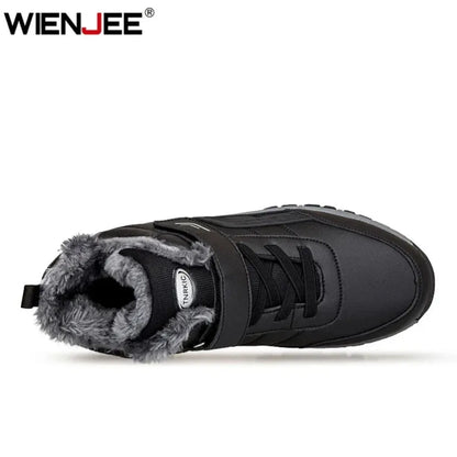 Mens Waterproof Winter Snow Boots – Warm Durable Outdoor Shoes