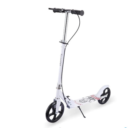 Portable Scooter Adult Scooter Foldable All-Iron Handbrake Scooter