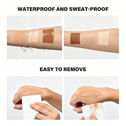 Instant Body Bronzer Foundation Makeup Cream Sun-Kissed Glow Bronzing Tint with Hyaluronic Acid Blurring Body Luminizer 100ml