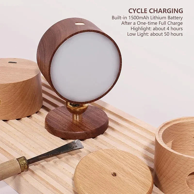 Touch Control Wall Lamp USB Rechargeable Dimmable LED Reading Light Bedroom
