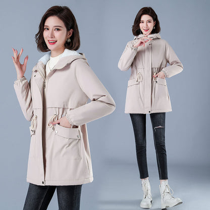 Women Winter Puffer Coat – Warm Cotton Hooded Casual Parka