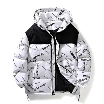 Men Winter Parka – Thick Warm Cotton-Padded Hooded Coat